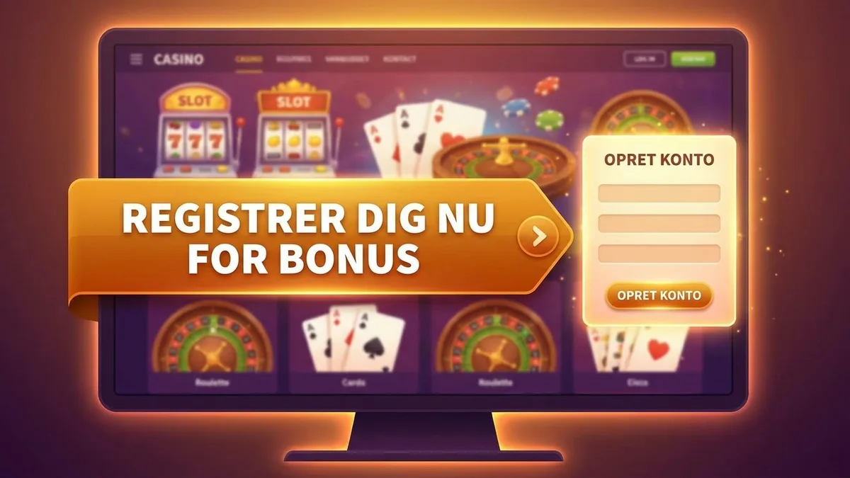 Registrering med bonus